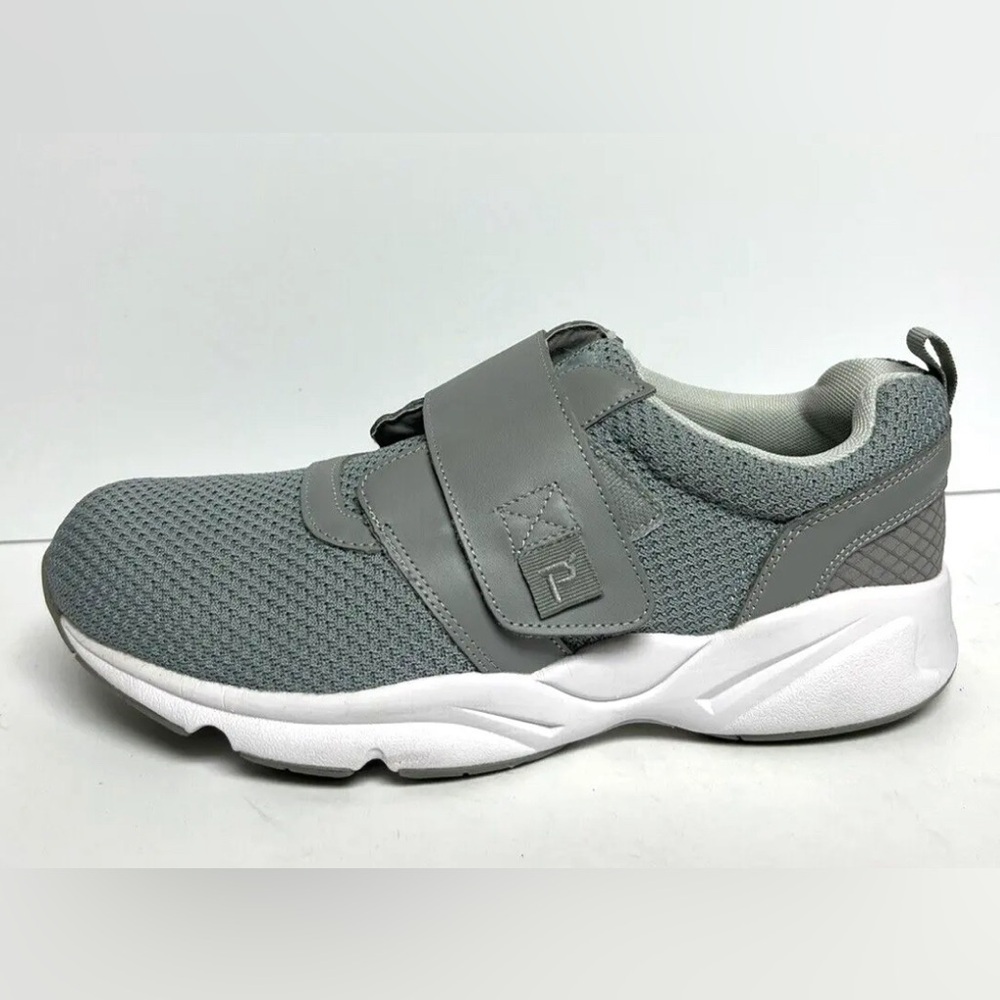 Propet Mens Stability Walker Sneaker Gray Size 12Wide